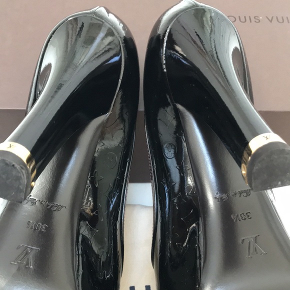 Louis Vuitton pumps size 38.5, maroon color - Picture 11 of 12